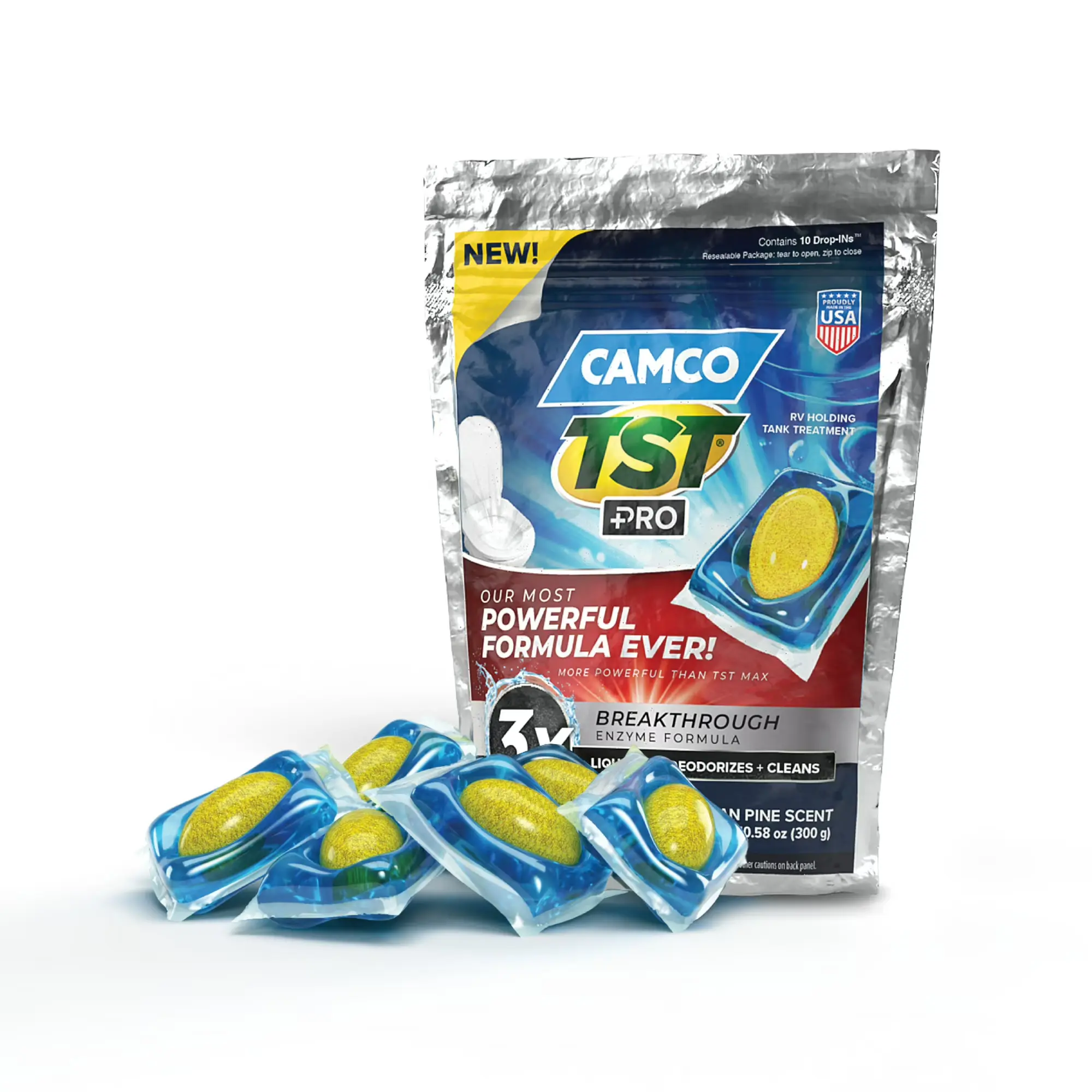 Camco TST Pro RV Toilet Treatment Drop-Ins – New