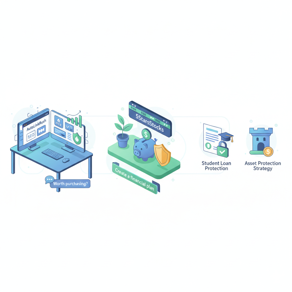 Independent reviews of SEO tools AutoLinkRush, finance platform 5StarsStocks, and pet insurance guides.